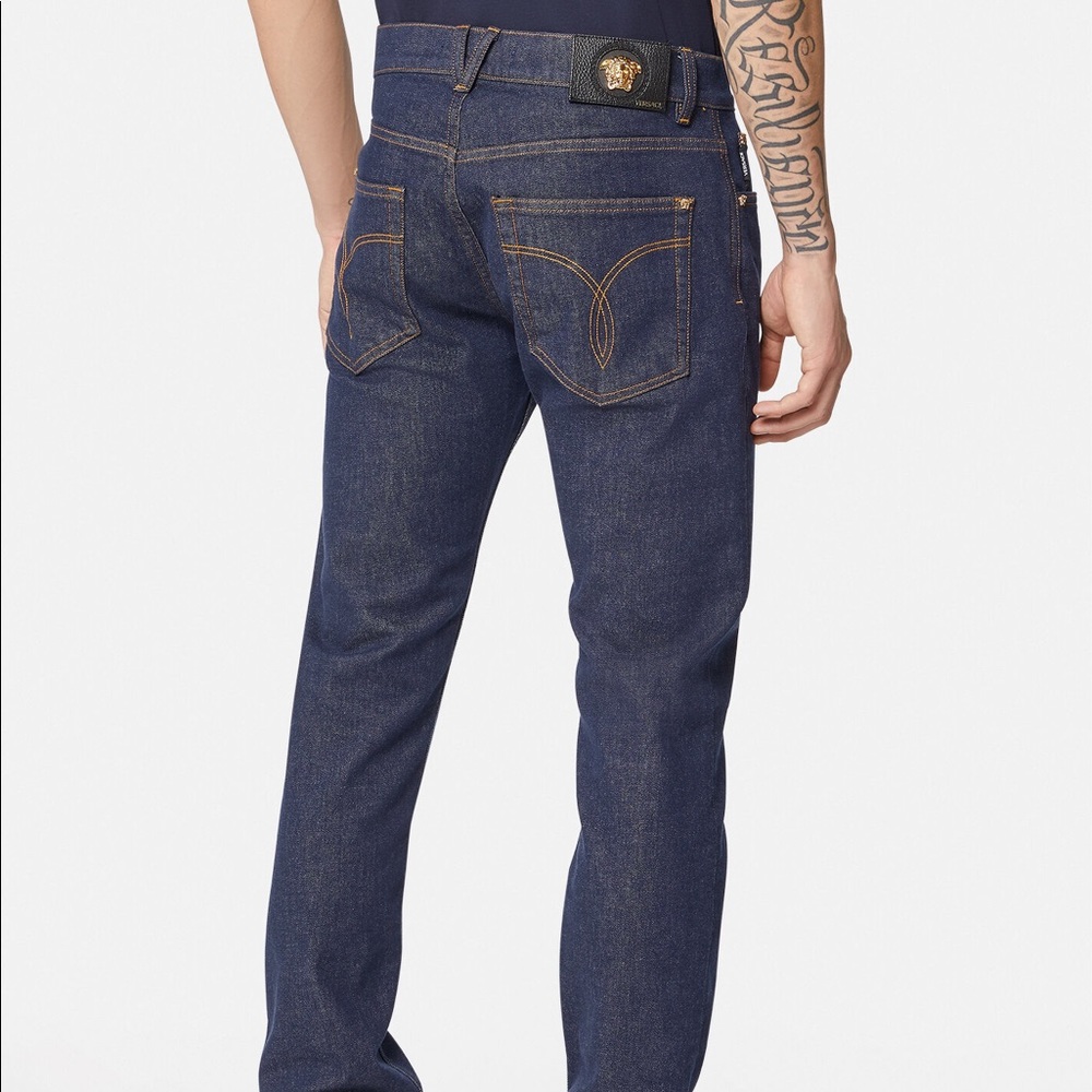 Versace Blue Denim Pants
